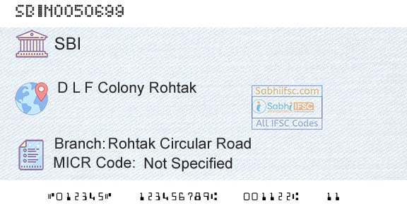 State Bank Of India Rohtak Circular RoadBranch 