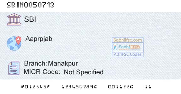State Bank Of India ManakpurBranch 