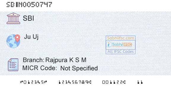 State Bank Of India Rajpura K S M Branch 