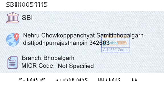 State Bank Of India BhopalgarhBranch 