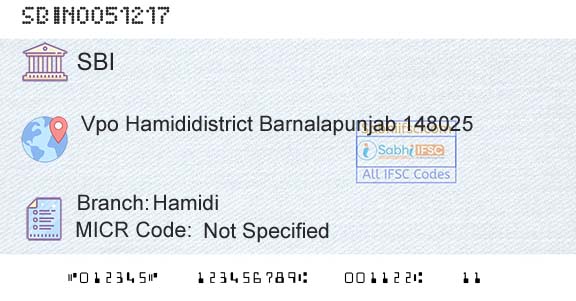 State Bank Of India HamidiBranch 