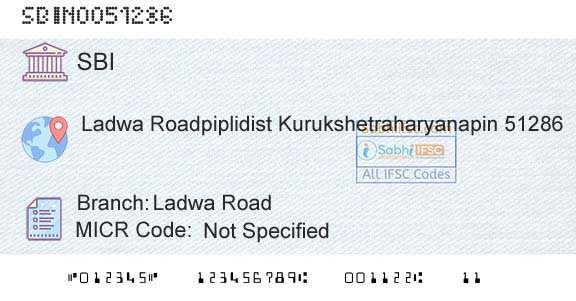 State Bank Of India Ladwa RoadBranch 