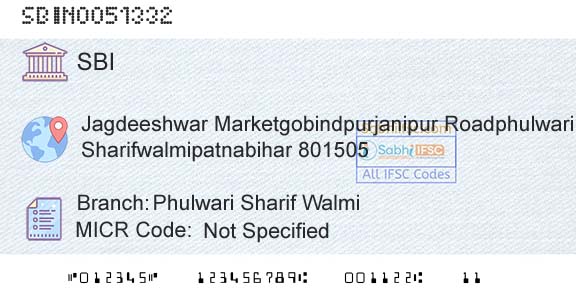 State Bank Of India Phulwari Sharif WalmiBranch 