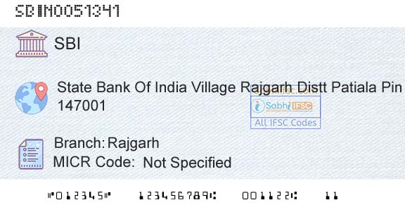 State Bank Of India RajgarhBranch 