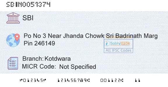 State Bank Of India KotdwaraBranch 