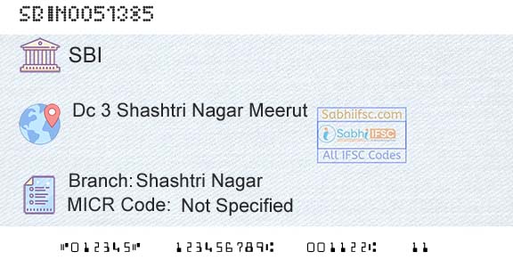 State Bank Of India Shashtri NagarBranch 