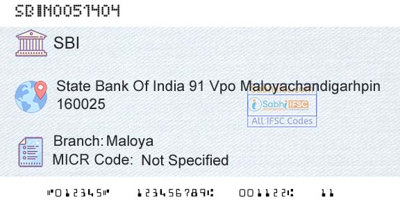 State Bank Of India MaloyaBranch 