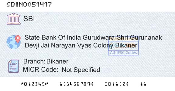 State Bank Of India BikanerBranch 