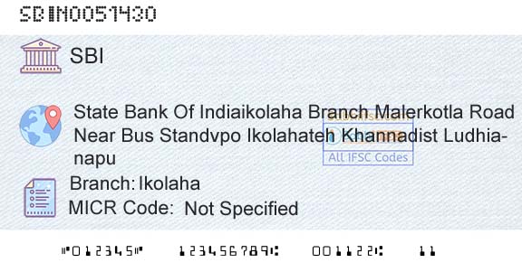 State Bank Of India IkolahaBranch 