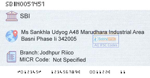 State Bank Of India Jodhpur RiicoBranch 
