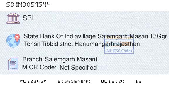 State Bank Of India Salemgarh MasaniBranch 