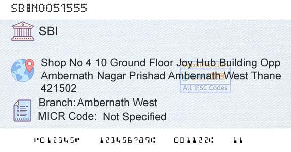 State Bank Of India Ambernath WestBranch