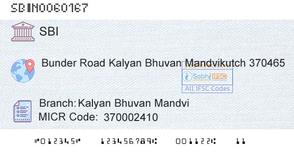State Bank Of India Kalyan Bhuvan MandviBranch 