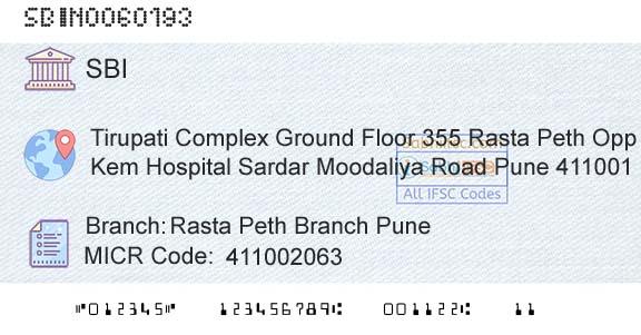 State Bank Of India Rasta Peth Branch PuneBranch 