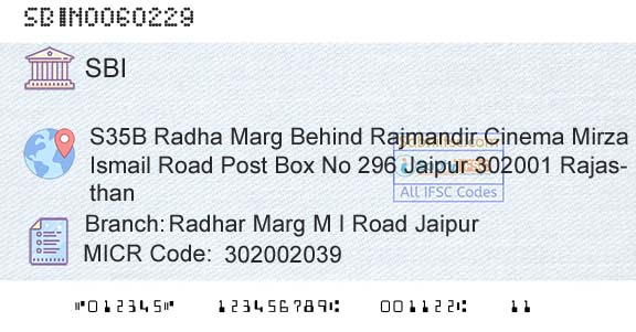 State Bank Of India Radhar Marg M I Road JaipurBranch 