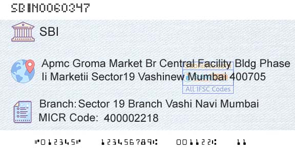 State Bank Of India Sector 19 Branch Vashi Navi Mumbai Branch 