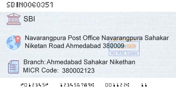 State Bank Of India Ahmedabad Sahakar NikethanBranch 