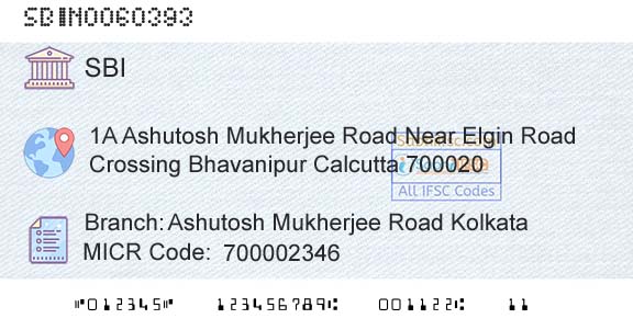 State Bank Of India Ashutosh Mukherjee Road Kolkata Branch 