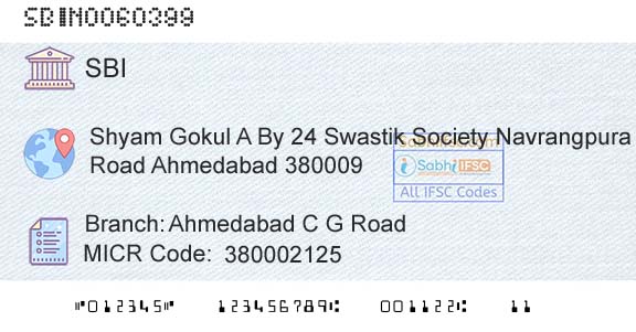 State Bank Of India Ahmedabad C G RoadBranch 