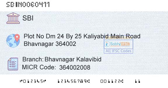 State Bank Of India Bhavnagar KalavibidBranch 
