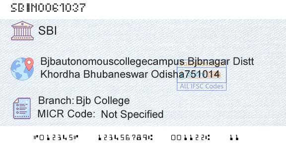 State Bank Of India Bjb CollegeBranch 