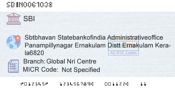 State Bank Of India Global Nri CentreBranch 