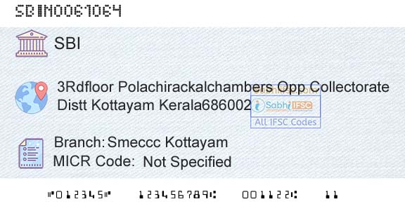 State Bank Of India Smeccc KottayamBranch 
