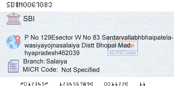 State Bank Of India SalaiyaBranch 