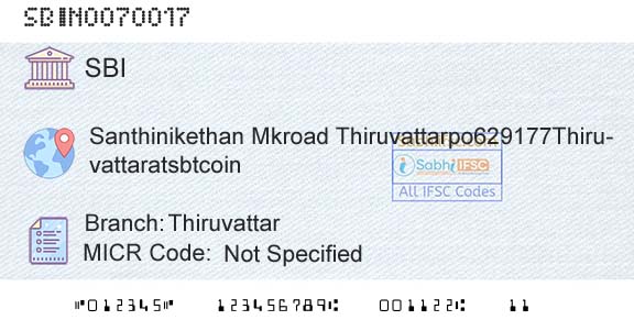 State Bank Of India ThiruvattarBranch 