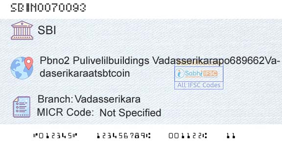 State Bank Of India VadasserikaraBranch 
