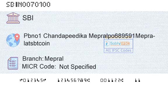 State Bank Of India MepralBranch 