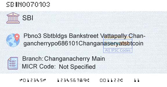State Bank Of India Changanacherry MainBranch 