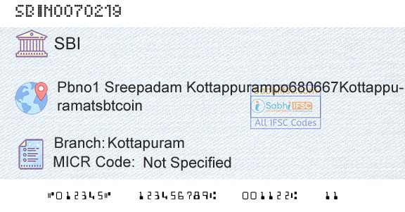 State Bank Of India KottapuramBranch 