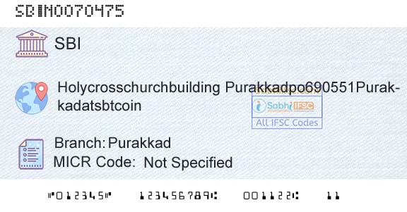 State Bank Of India PurakkadBranch 