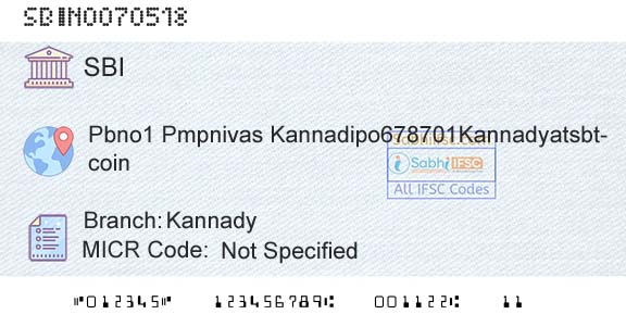 State Bank Of India KannadyBranch 