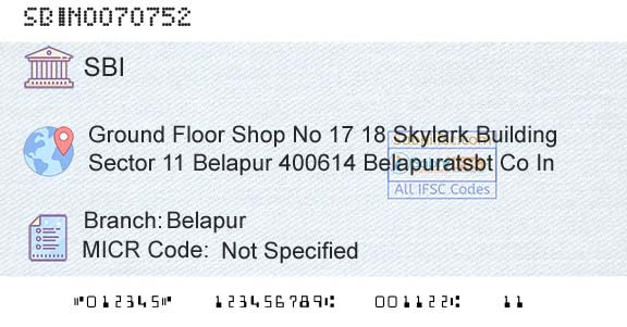 State Bank Of India BelapurBranch 