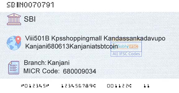 State Bank Of India KanjaniBranch 