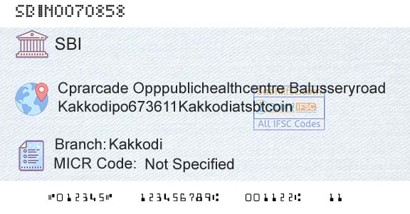 State Bank Of India KakkodiBranch 
