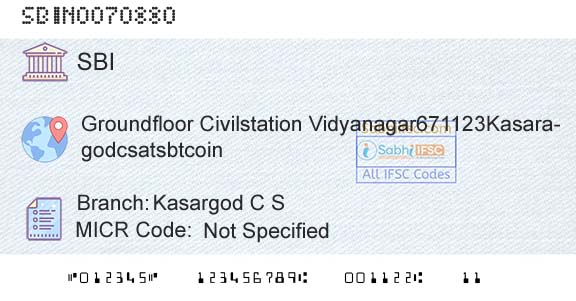 State Bank Of India Kasargod C SBranch 