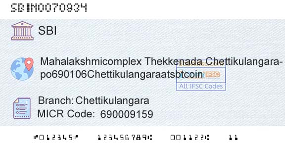 State Bank Of India ChettikulangaraBranch 