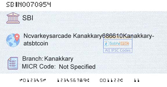 State Bank Of India KanakkaryBranch 