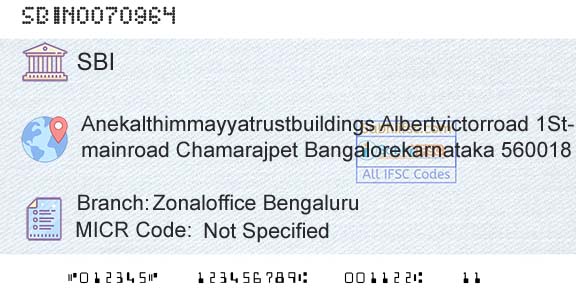 State Bank Of India Zonaloffice BengaluruBranch 