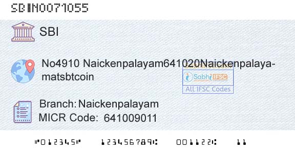 State Bank Of India NaickenpalayamBranch 