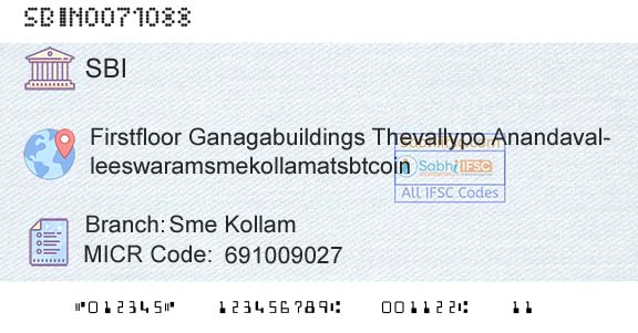 State Bank Of India Sme KollamBranch 