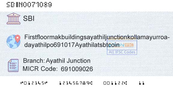 State Bank Of India Ayathil JunctionBranch 