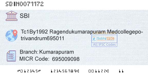State Bank Of India KumarapuramBranch 