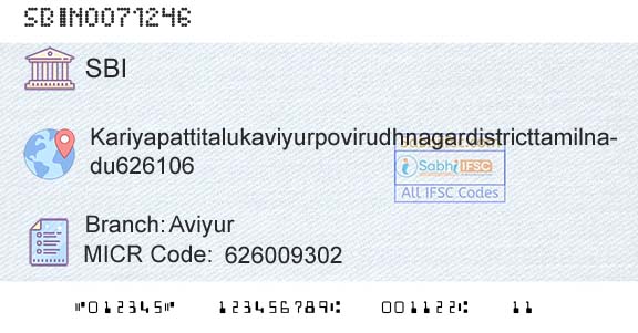State Bank Of India AviyurBranch 