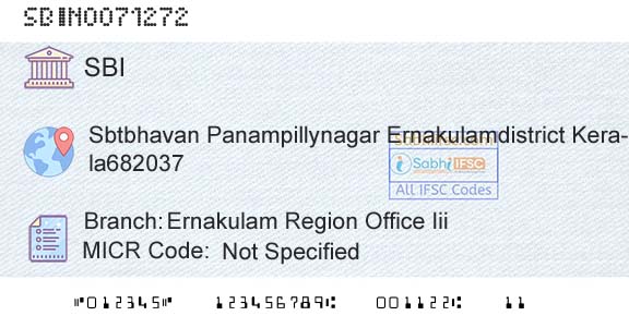 State Bank Of India Ernakulam Region Office IiiBranch 