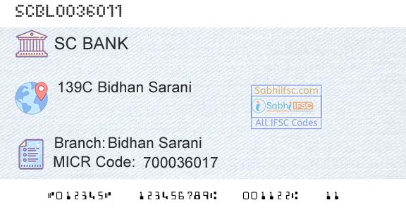 Standard Chartered Bank Bidhan SaraniBranch 