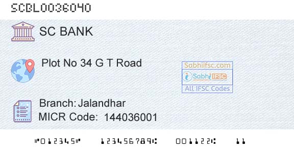 Standard Chartered Bank JalandharBranch 